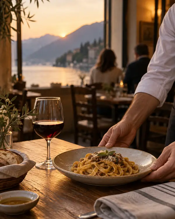 Cucina e tavola di una trattoria